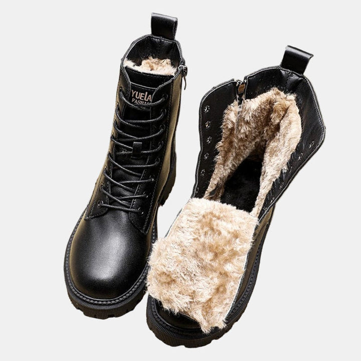 Christina | Timeless Lace-Up Combat Snow Boots Women