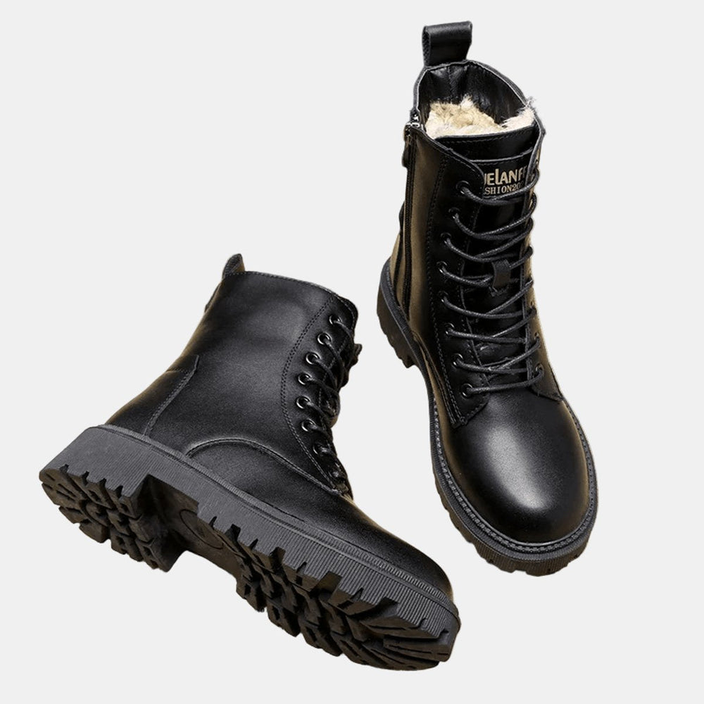 Christina | Timeless Lace-Up Combat Snow Boots Women