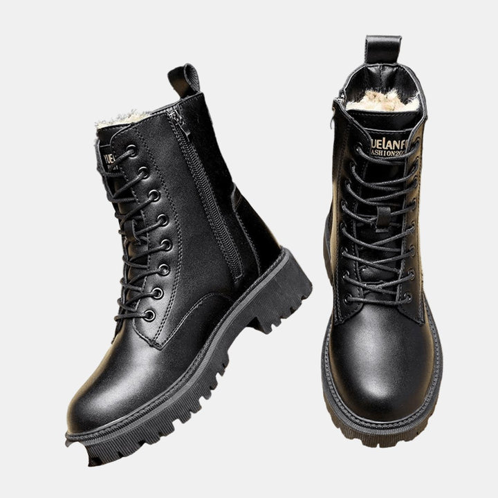 Christina | Timeless Lace-Up Combat Snow Boots Women