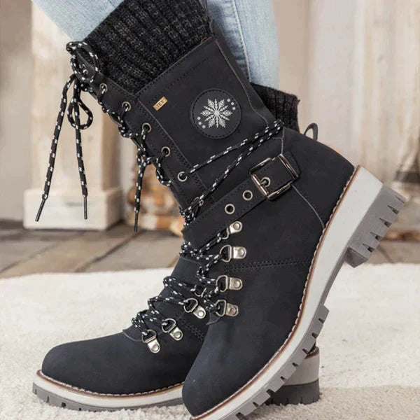 Cynthia | Classic Tall Lace-Up Snow Boots Women