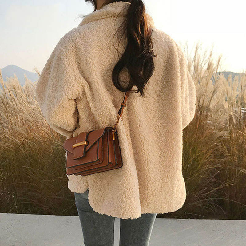 Danielle | Cozy Lapel Collar Sherpa Jacket Women