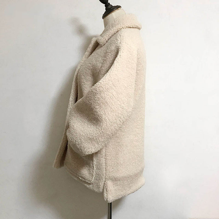 Danielle | Cozy Lapel Collar Sherpa Jacket Women