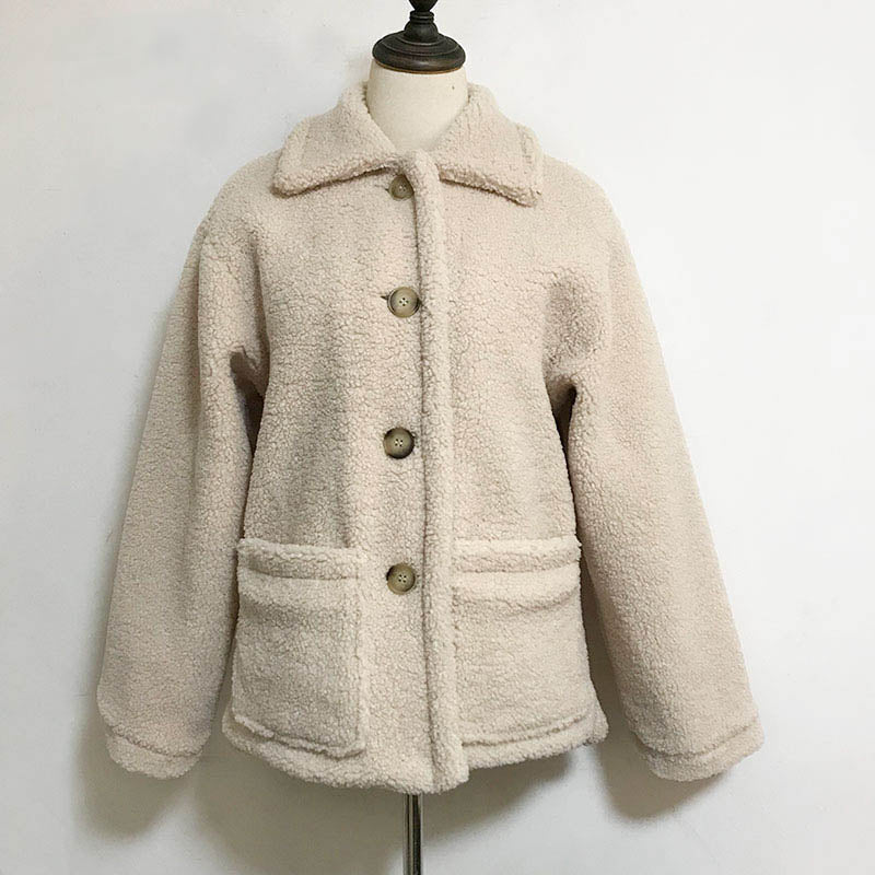 Danielle | Cozy Lapel Collar Sherpa Jacket Women