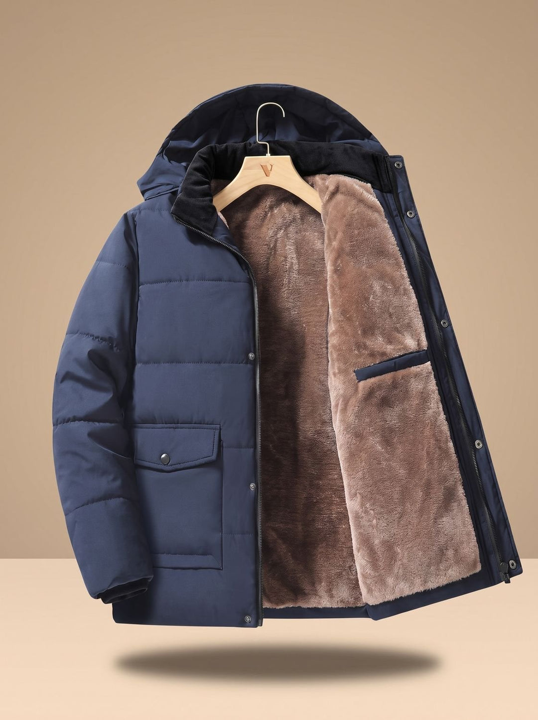 David | Quilted Hooded Mens Puffer Jacket