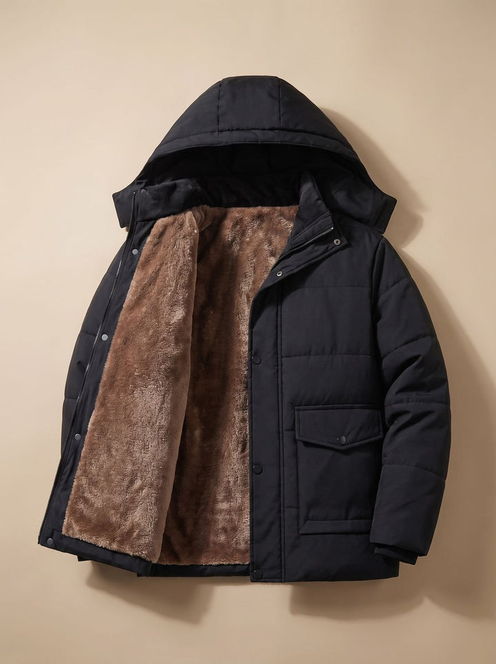 David | Quilted Hooded Mens Puffer Jacket