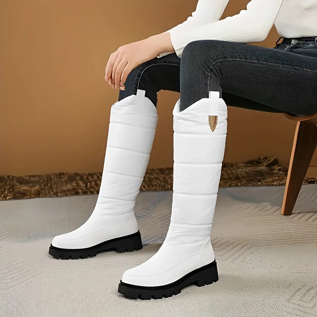 Debra | Quilted Knee High Snow Boots Women