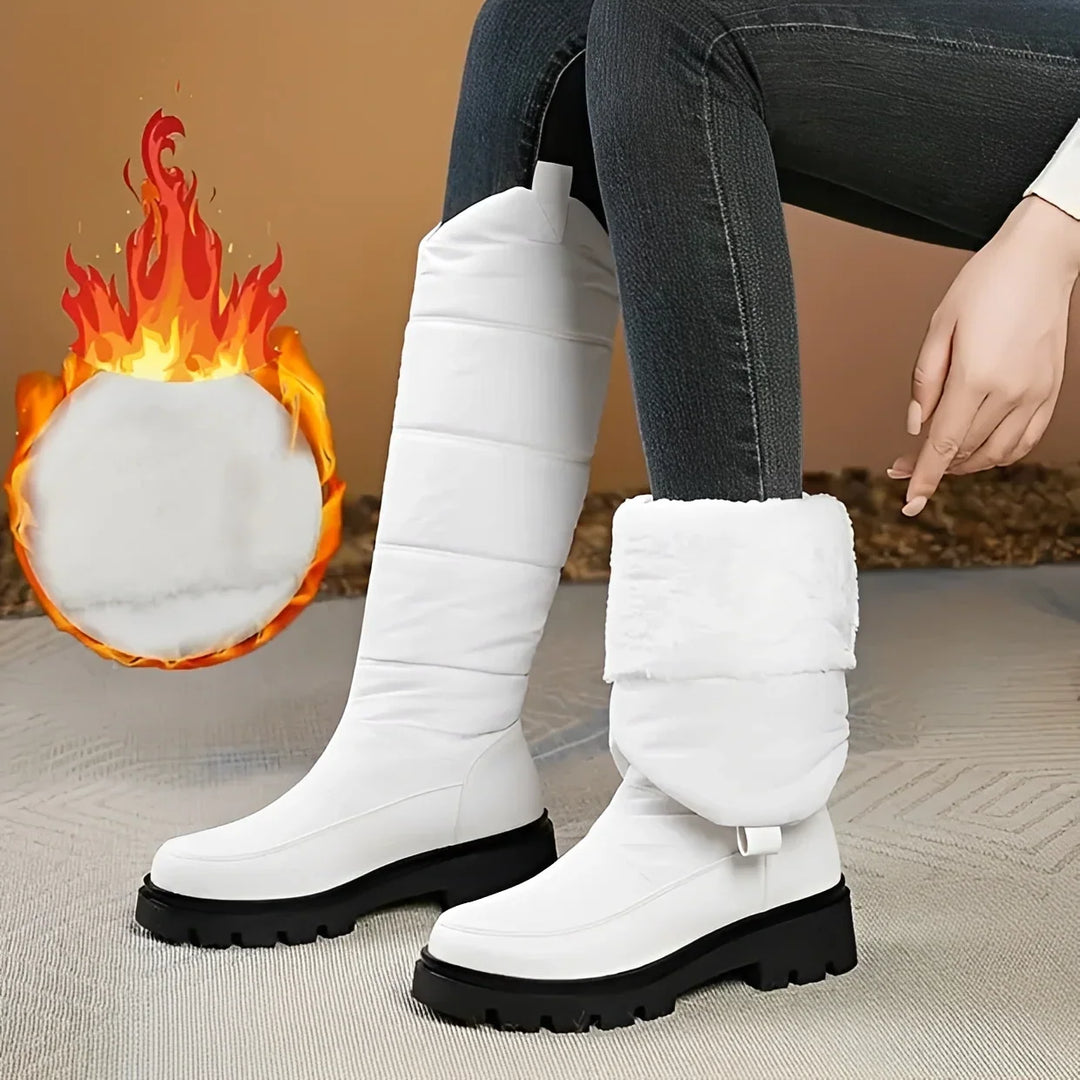 Debra | Quilted Knee High Snow Boots Women