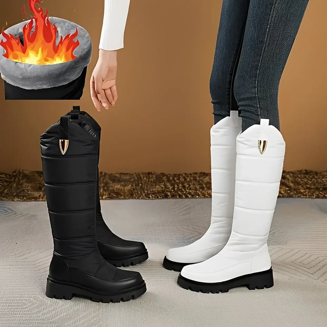 Debra | Quilted Knee High Snow Boots Women