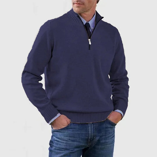 Douglas | Polished Half Zip Mens Knit Sweater