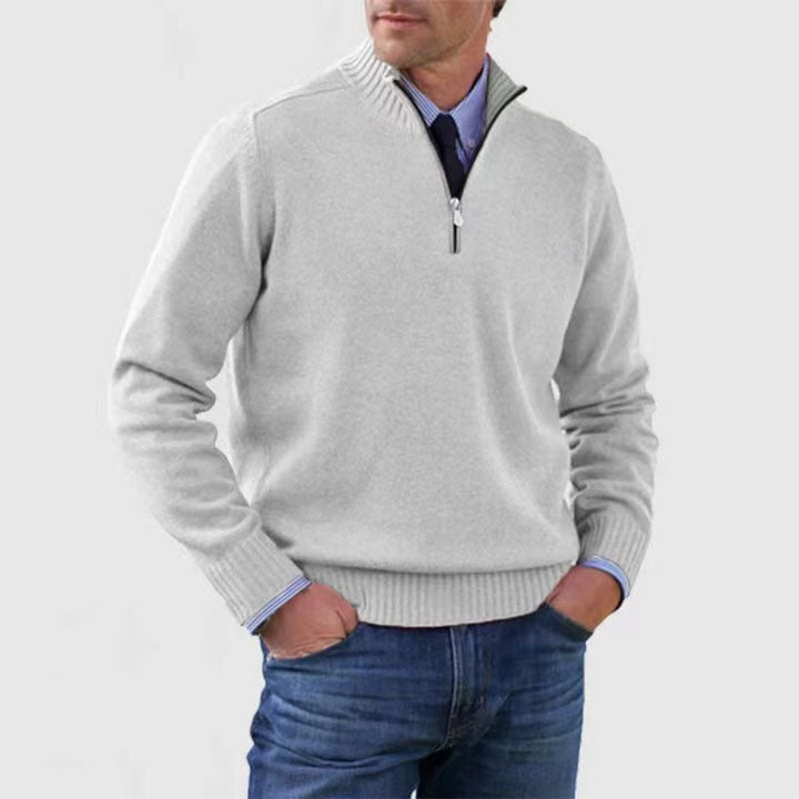Douglas | Polished Half Zip Mens Knit Sweater