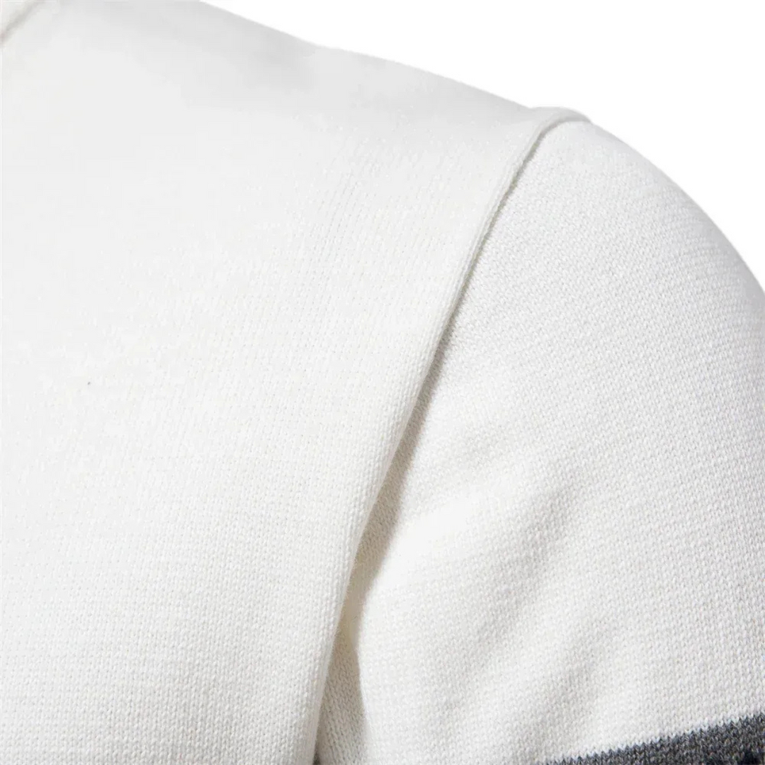 Dylan | Classic Fair Isle Quarter Zip Mens Knit Sweater
