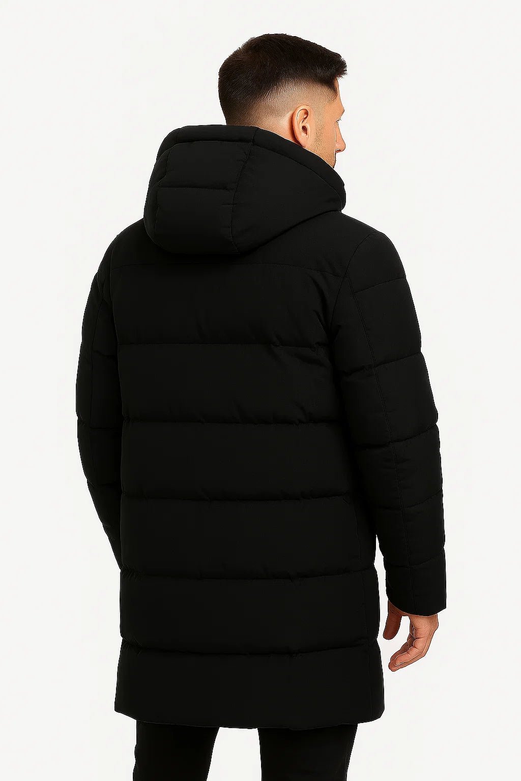 Dylan | Long Hooded Mens Puffer Jacket