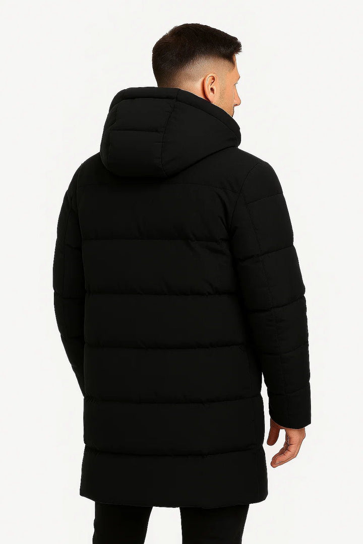 Dylan | Long Hooded Mens Puffer Jacket