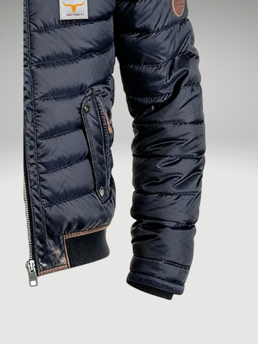 Elijah | Quilted Stand Collar Mens Puffer Jacket