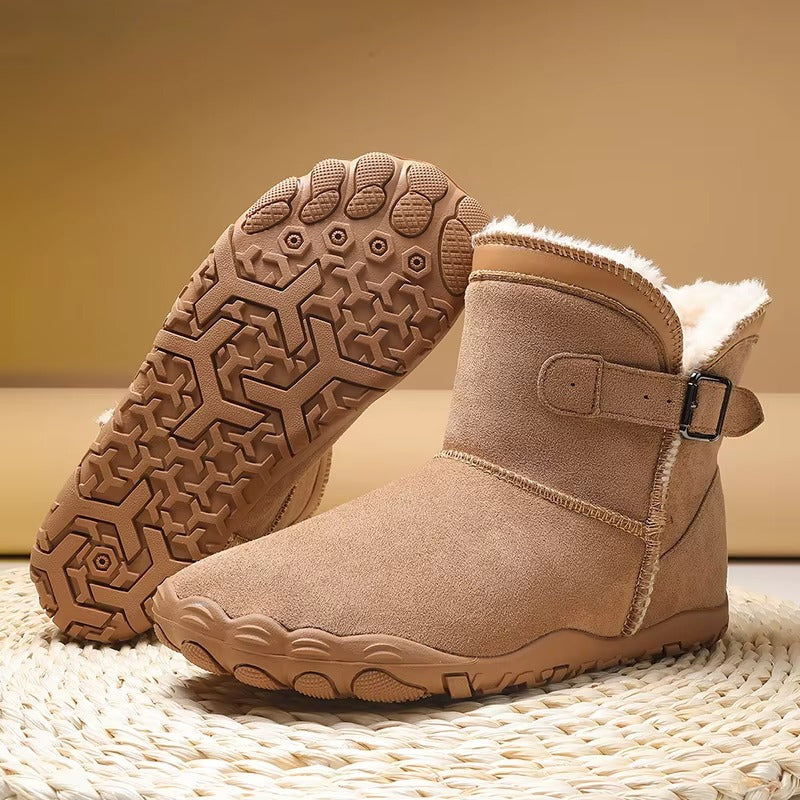 Emily | Lined Buckle Ankle Snow Boots Women
