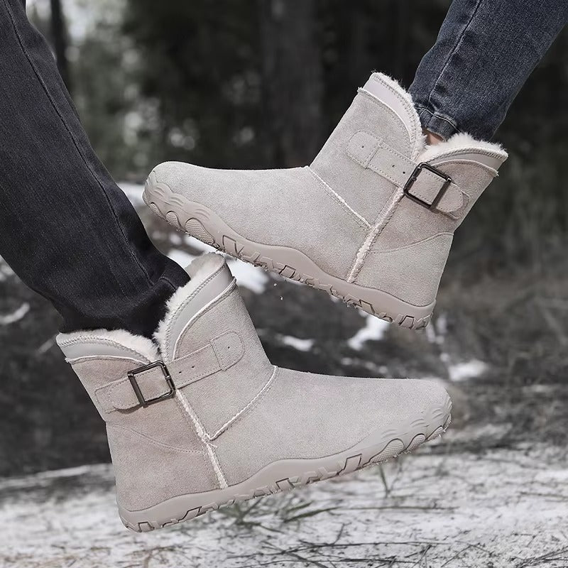 Emily | Lined Buckle Ankle Snow Boots Women