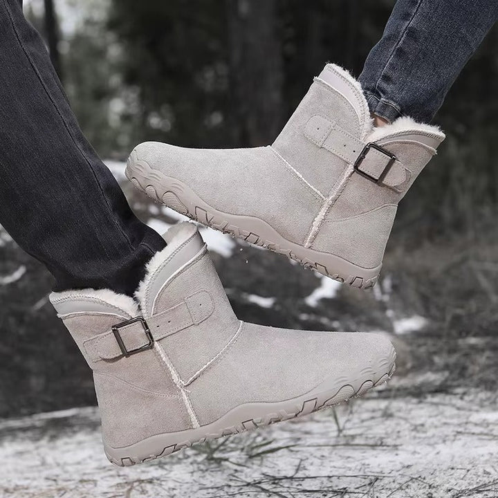 Emily | Lined Buckle Ankle Snow Boots Women