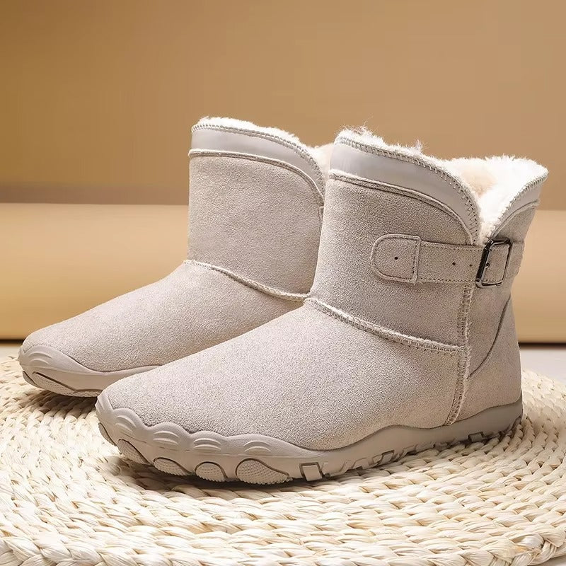 Emily | Lined Buckle Ankle Snow Boots Women