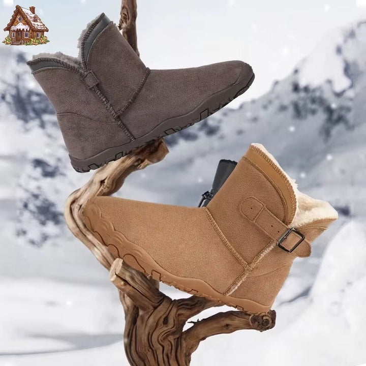 Emily | Lined Buckle Ankle Snow Boots Women