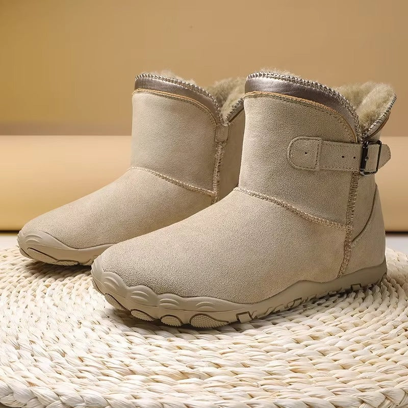 Emily | Lined Buckle Ankle Snow Boots Women