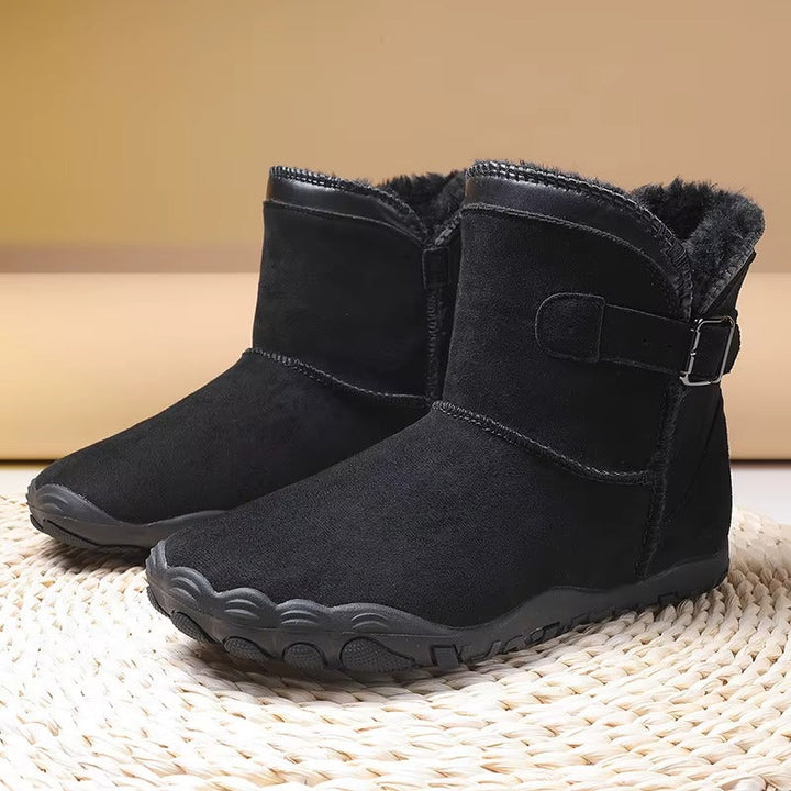Emily | Lined Buckle Ankle Snow Boots Women
