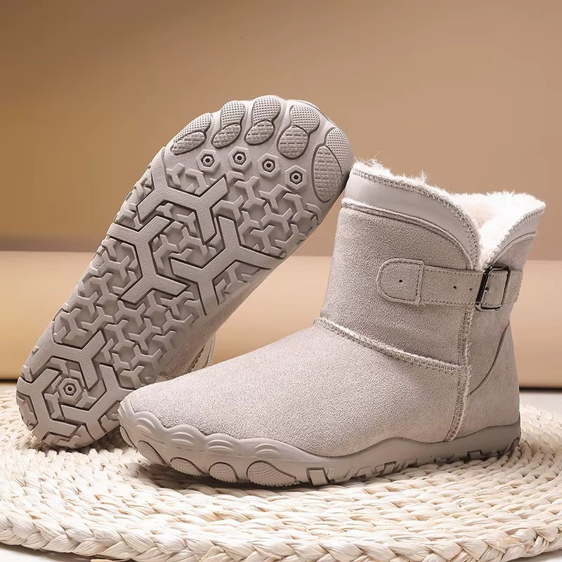 Emily | Lined Buckle Ankle Snow Boots Women
