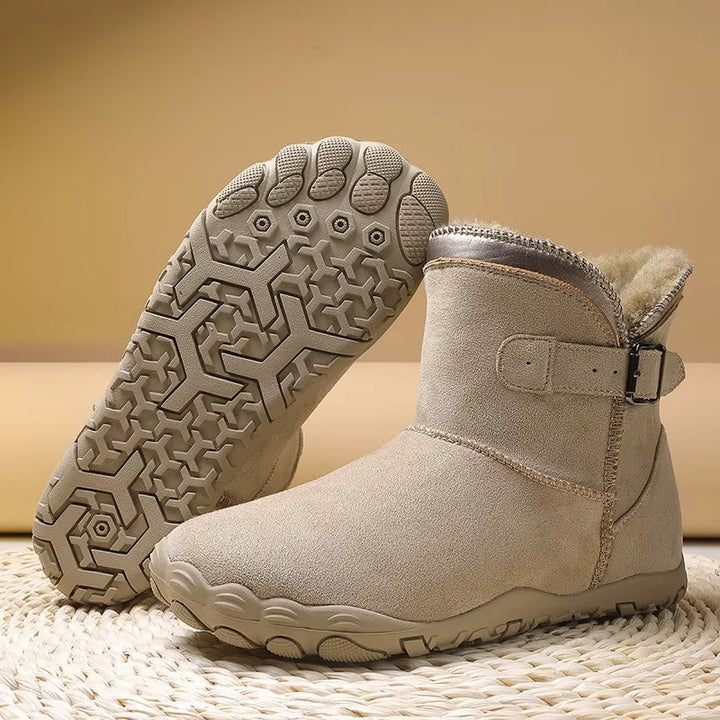 Emily | Lined Buckle Ankle Snow Boots Women