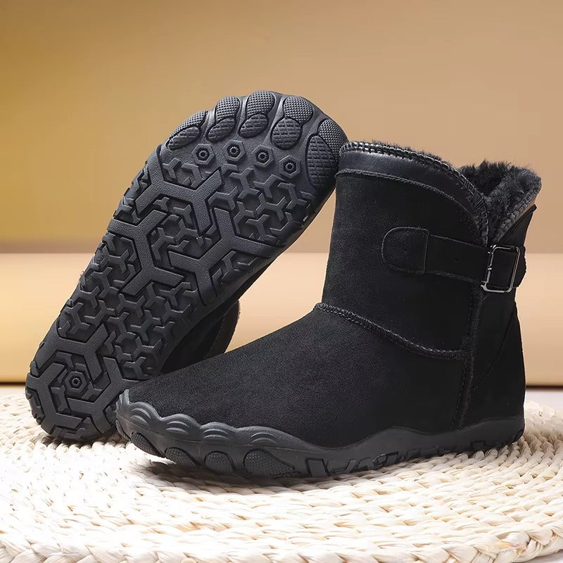 Emily | Lined Buckle Ankle Snow Boots Women