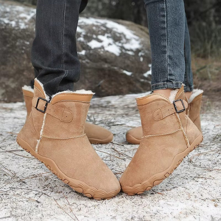 Emily | Lined Buckle Ankle Snow Boots Women