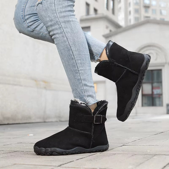 Emily | Lined Buckle Ankle Snow Boots Women