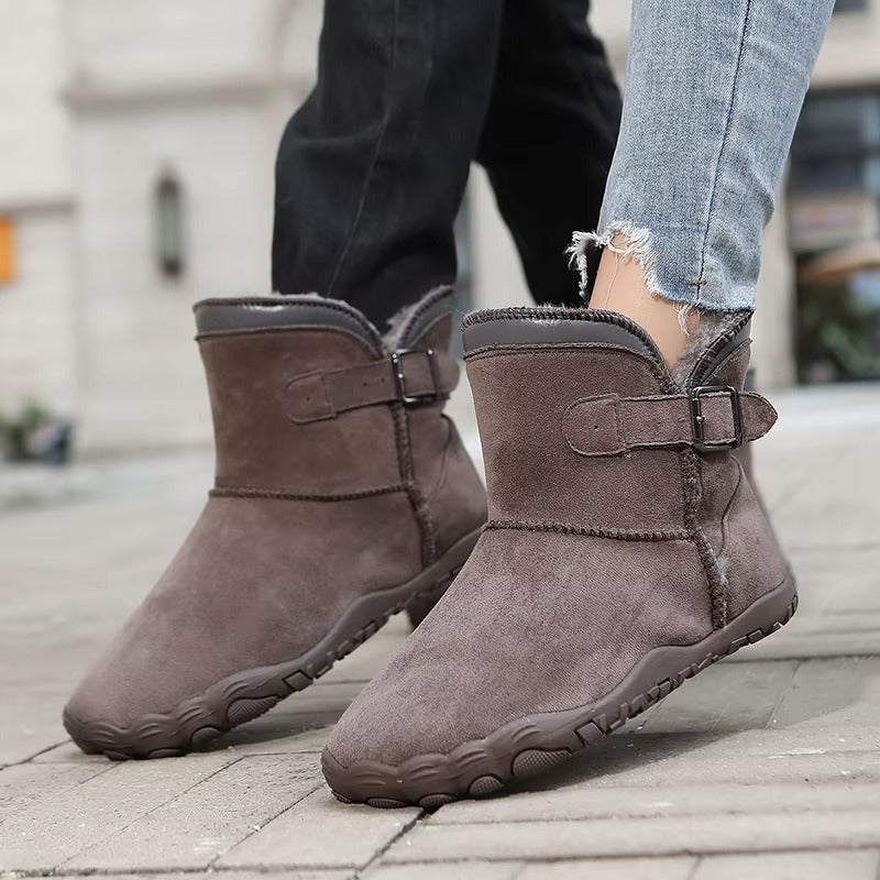 Emily | Lined Buckle Ankle Snow Boots Women