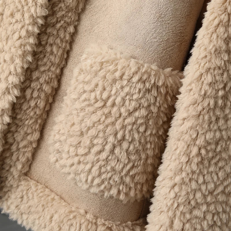 Emma | Boxy Collared Sherpa Jacket Women