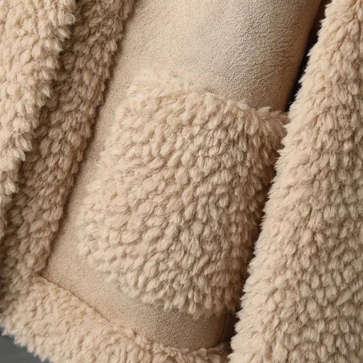Emma | Boxy Collared Sherpa Jacket Women