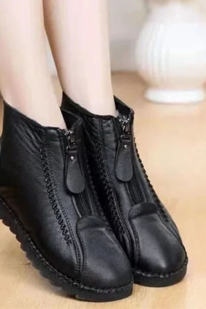 Evelyn | Front Zip Ankle Snow Boots Women