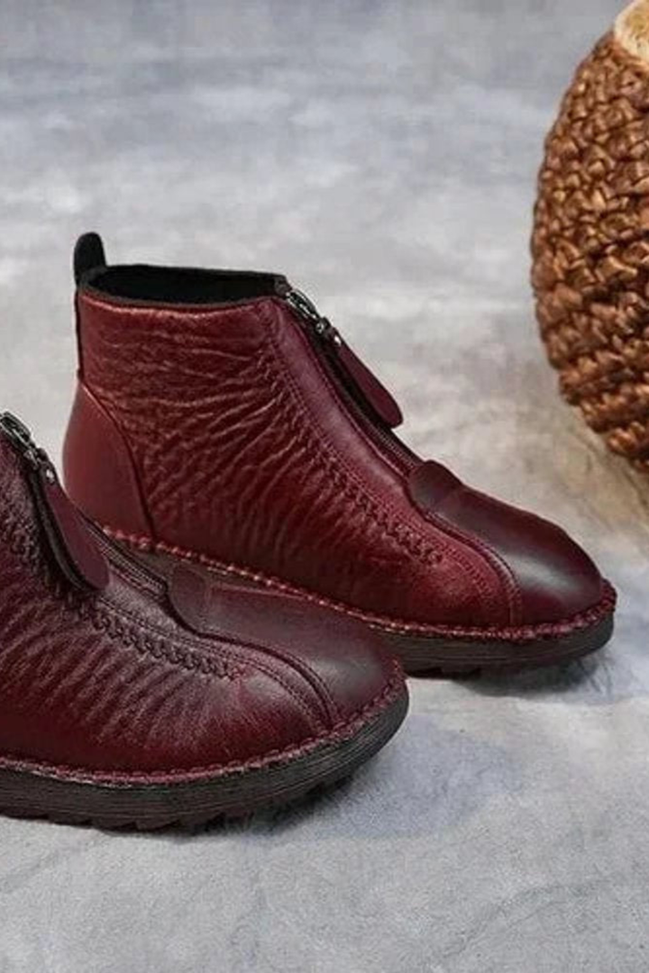 Evelyn | Front Zip Ankle Snow Boots Women