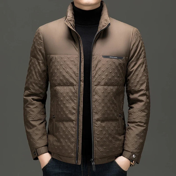 Gary | Quilted Stand Collar Mens Puffer Jacket