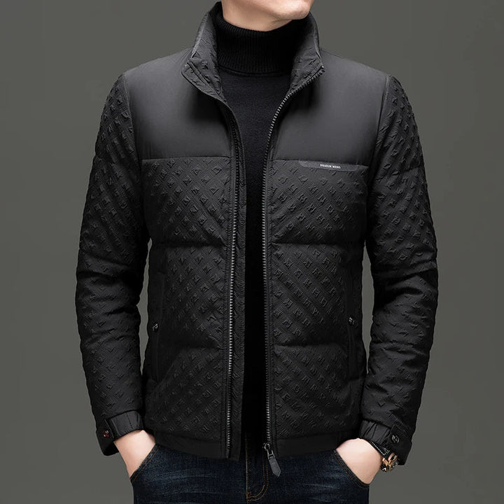Gary | Quilted Stand Collar Mens Puffer Jacket