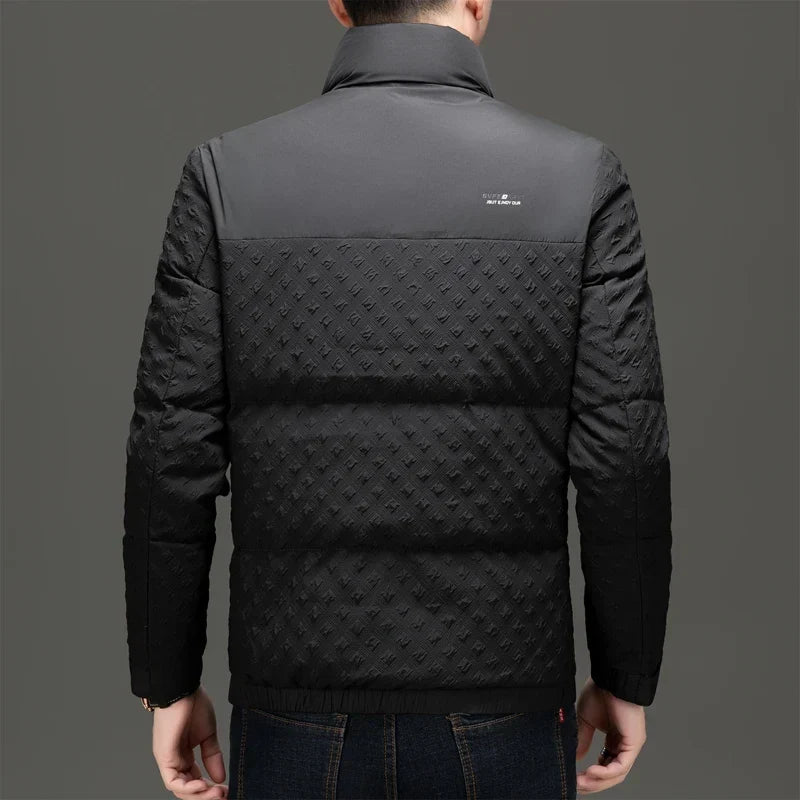 Gary | Quilted Stand Collar Mens Puffer Jacket