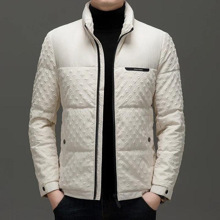 Gary | Quilted Stand Collar Mens Puffer Jacket
