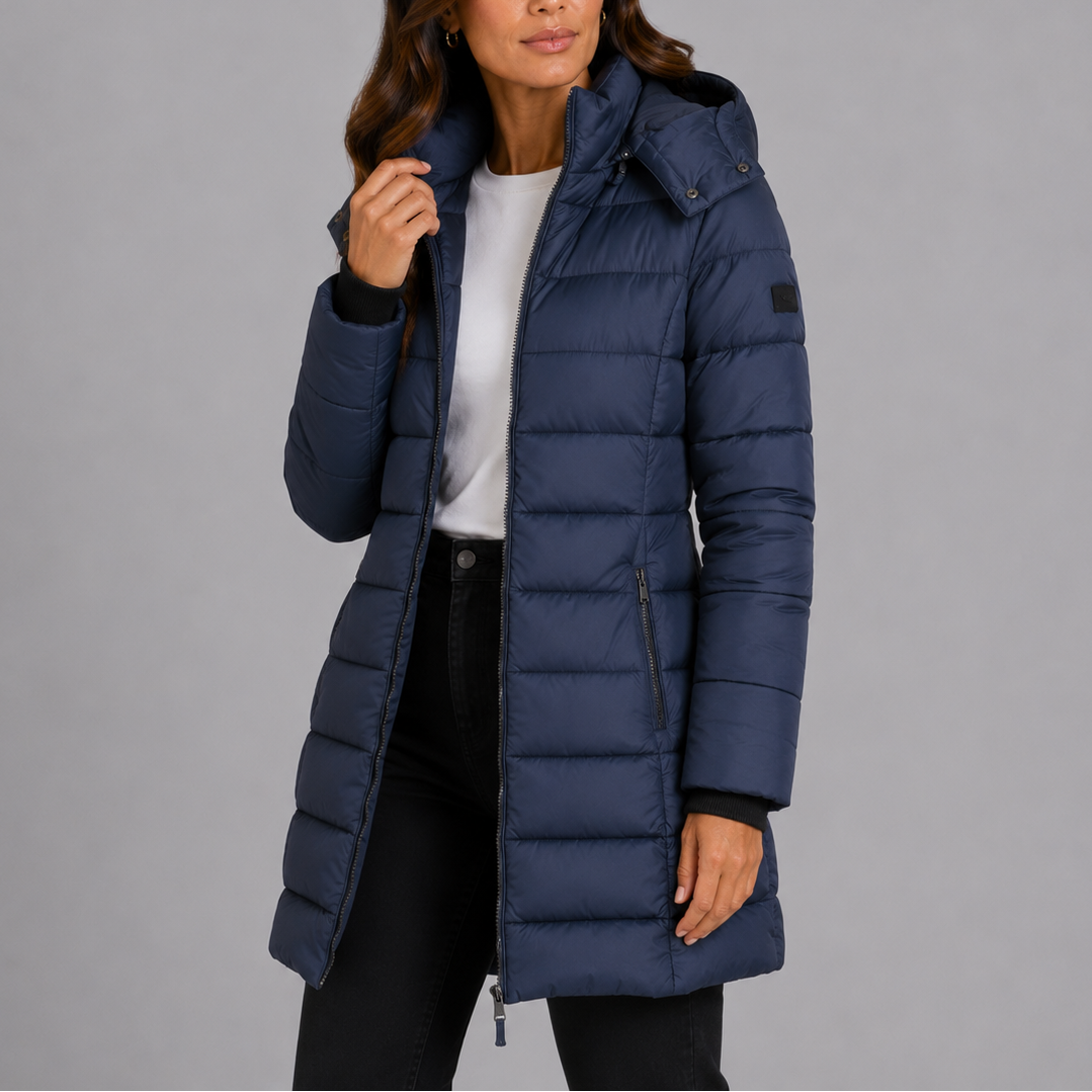 Hannah | Long Hooded Winter Puffer Jacket Women