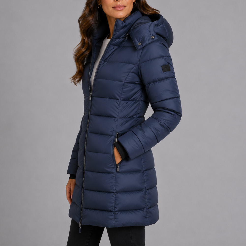 Hannah | Long Hooded Winter Puffer Jacket Women