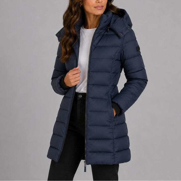 Hannah | Long Hooded Winter Puffer Jacket Women