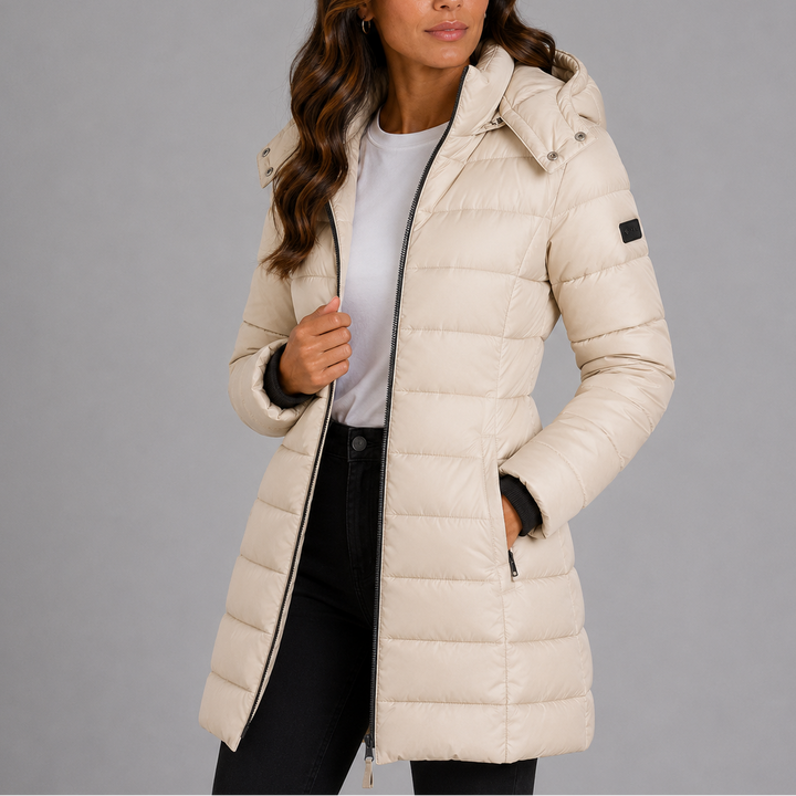 Hannah | Long Hooded Winter Puffer Jacket Women