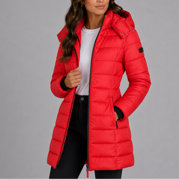 Hannah | Long Hooded Winter Puffer Jacket Women