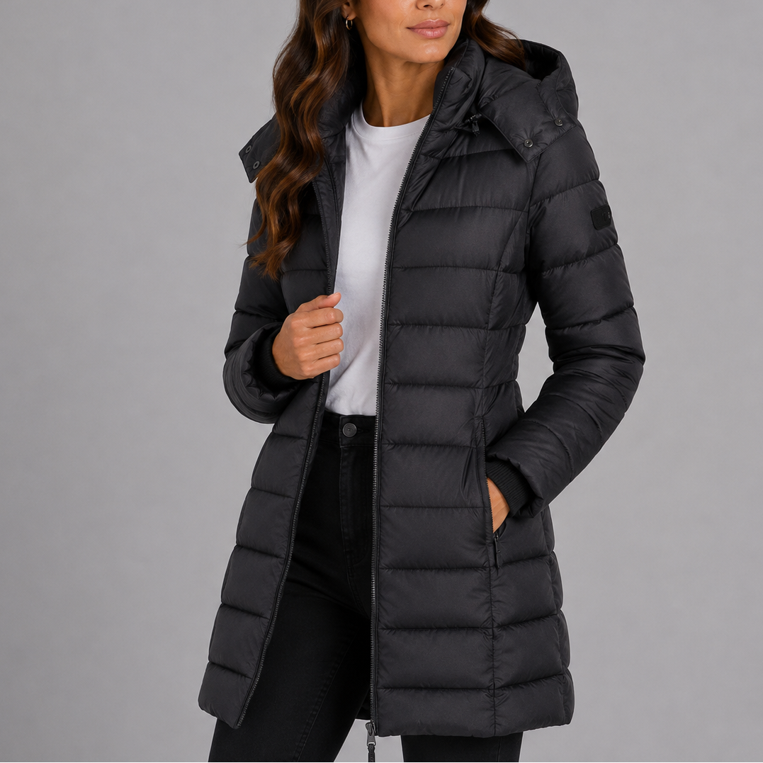Hannah | Long Hooded Winter Puffer Jacket Women
