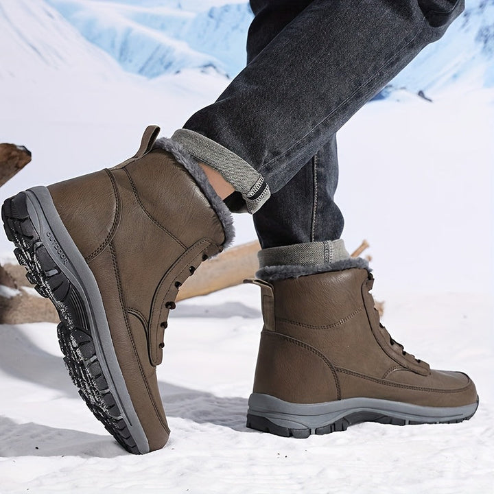 Heather | Lace-Up Winter Ankle Snow Boots Women