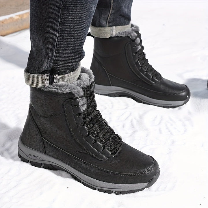 Heather | Lace-Up Winter Ankle Snow Boots Women