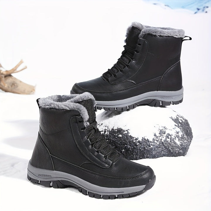 Heather | Lace-Up Winter Ankle Snow Boots Women