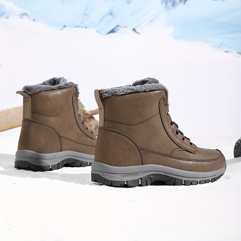 Heather | Lace-Up Winter Ankle Snow Boots Women
