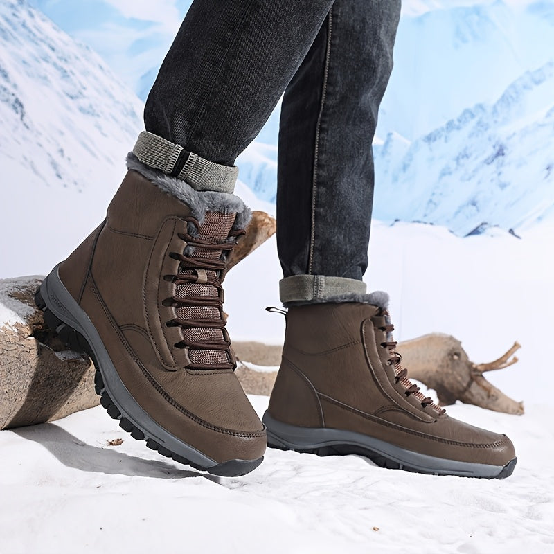 Heather | Lace-Up Winter Ankle Snow Boots Women